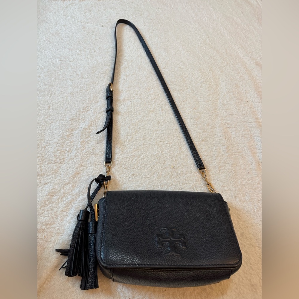 Tory Burch Black Leather Crossbody Bag